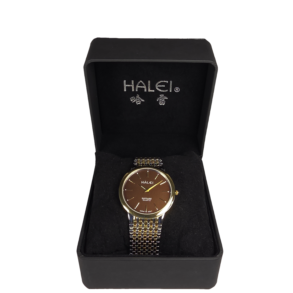 Halei Quartz Japanese Movement Stainless Steel Sapphire Watch 41 mm