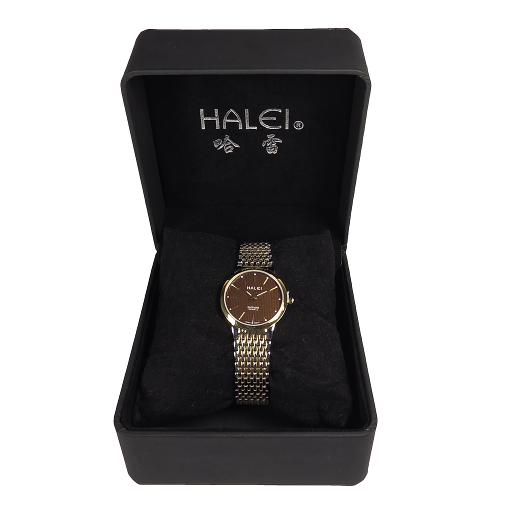 Halei Quartz Stainless Steel Sapphire Watch 28mm