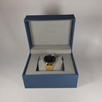 Pafolina Watch Minimalist – Scratch-resistant Sapphire Crystal Black & Gold-Tone Mesh Edition 40mm