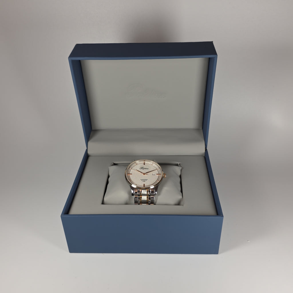 Pafolina Two-Tone Scratch-resistant Sapphire Crystal Quartz Stainless-steel 40mm
