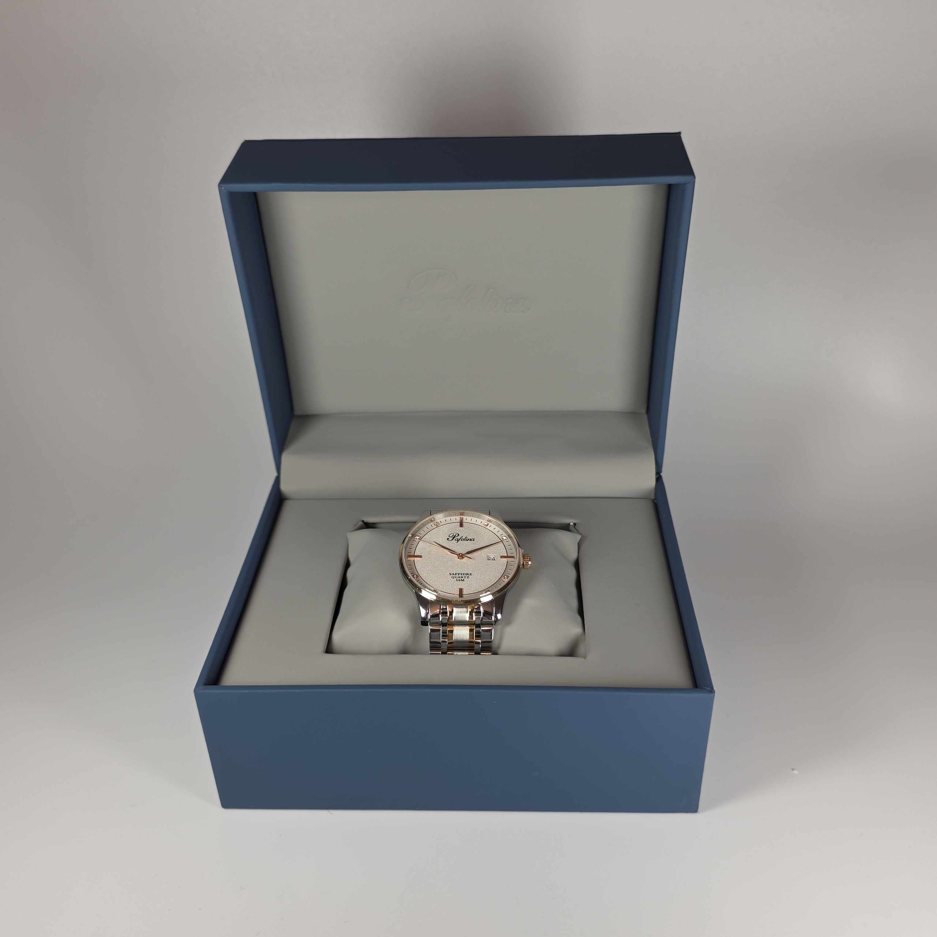 Pafolina Two-Tone Scratch-resistant Sapphire Crystal Quartz Stainless-steel 40mm
