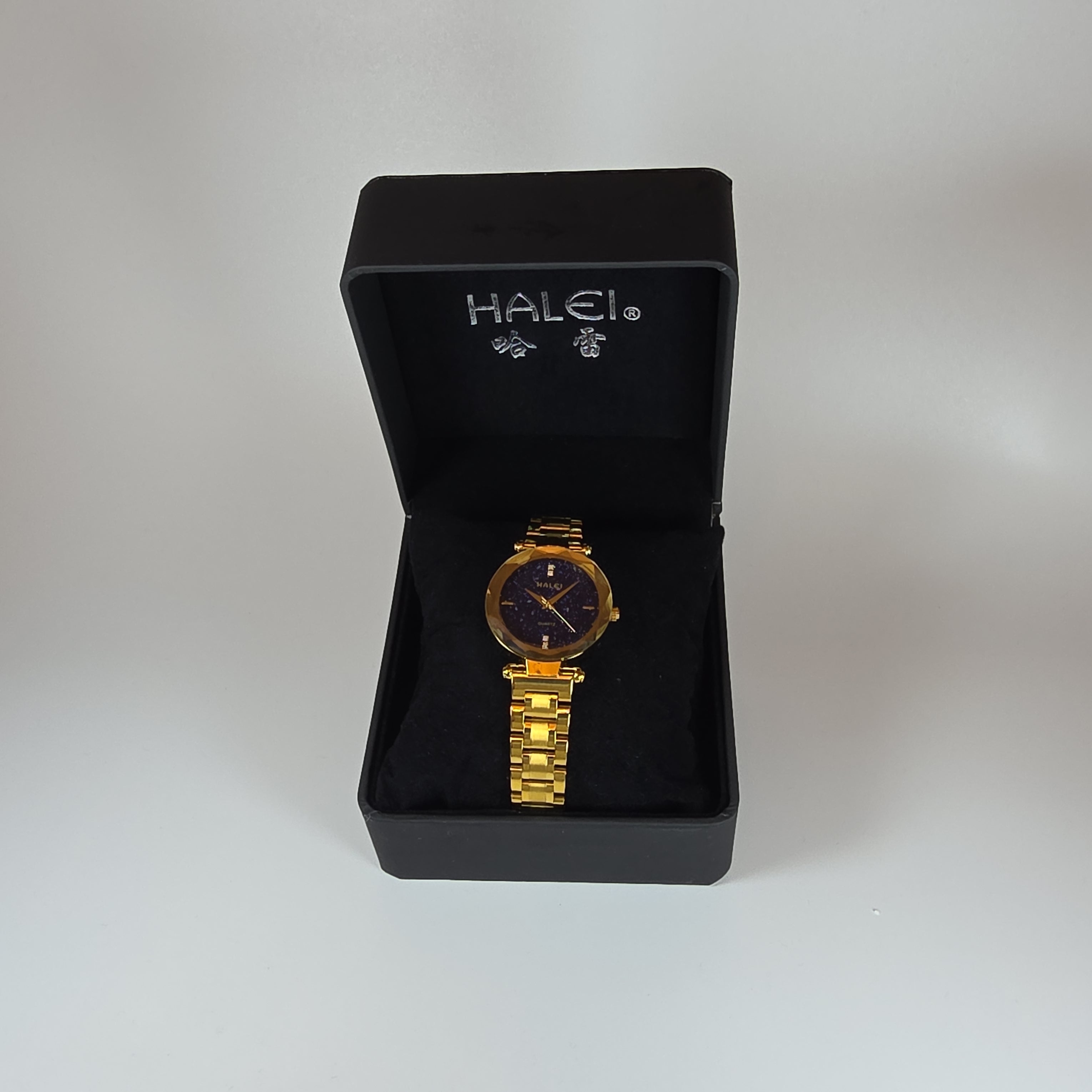 Halei Rose Gold-Tone  Watch Natural Stone Dial Stainless Steel Bracelet