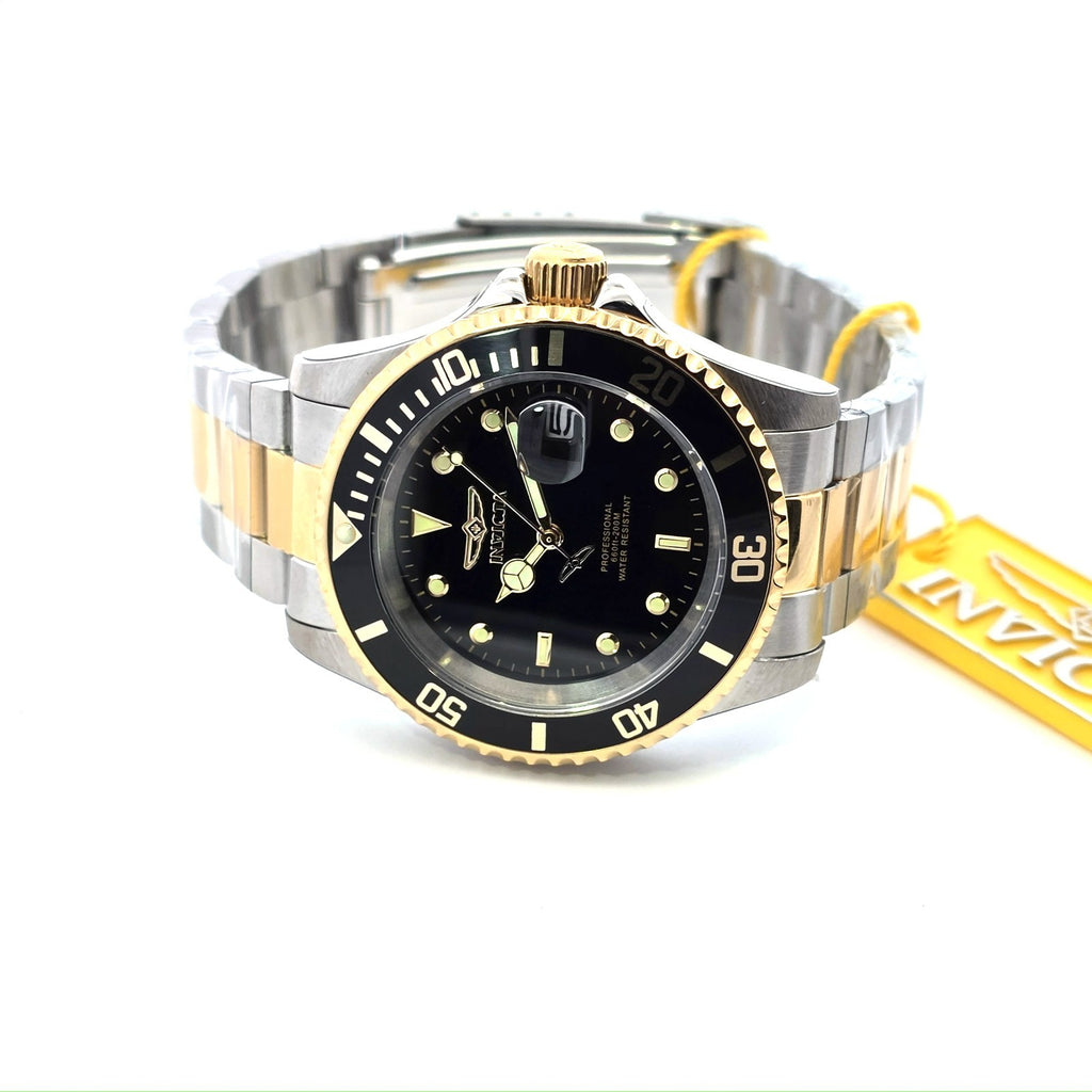 Watch Invicta Pro Diver for Men - 40mm - Steel, Gold - 200 mts Water Resistance