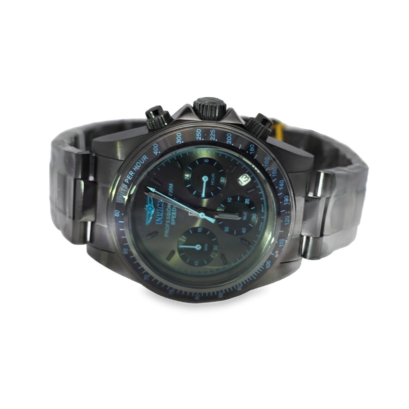 Invicta Speedway Watch - 39.5mm Gunmetal Quartz - WR 200mts Fast UK Shipping