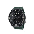 Watch Chronologia Trailer Carbon Fibre 46mm Green Silicone Headlight Case Tag