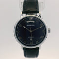 Automatic Mechanical Watch Day-Date Ochstin 22 jewels 42mm - Navy Blue Leather