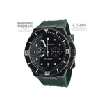 Watch Chronologia Trailer Carbon Fibre 46mm Green Silicone Headlight Case Tag
