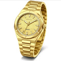 Yellow Gold Invicta Quartz Watch with Textured Dial
