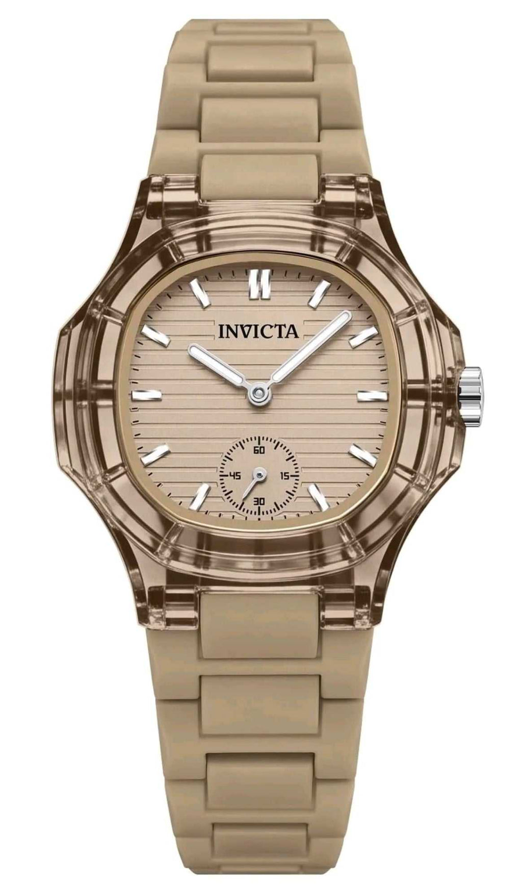 Invicta Celestial Lady 34.8mm Khaki and Transparente Tone case