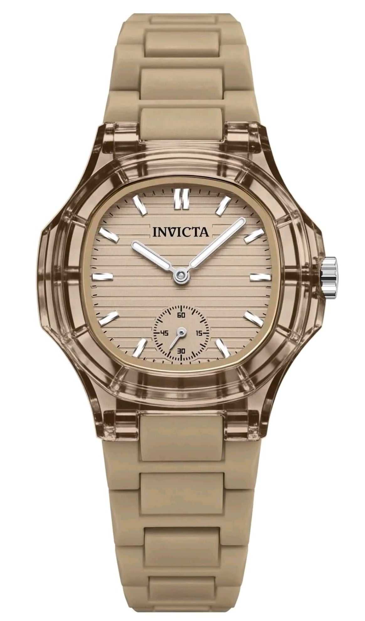 Invicta Celestial Lady 34.8mm Khaki and Transparente Tone case