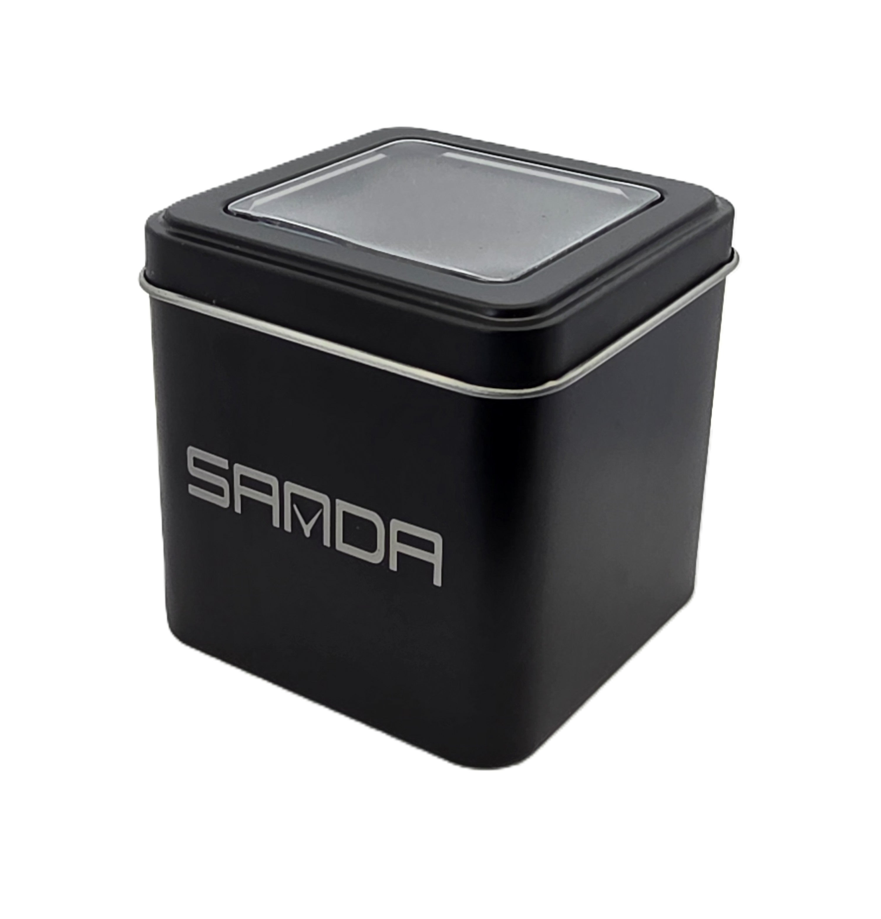 SAMDA WS104SB Elegant "Tank" Ladies Quartz Watch Silver-Tone - 24x31mm Rectangular