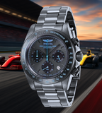 Invicta Speedway Watch - 39.5mm Gunmetal Quartz - WR 200mts Fast UK Shipping