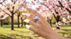 Invicta Angel Mini 49571 – White Gold Heart‑Shaped Halo Watch-Ring with Pink Dial