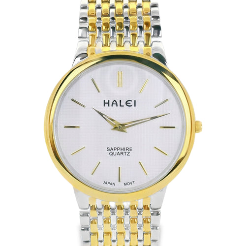Halei Quartz Stainless Steel Sapphire Watch - Japanese Movement