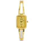 Halei Gold-Tone Rectangular Watch Jewellery Bracelet