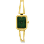 Halei Gold-Tone Rectangular Watch Jewellery Bracelet