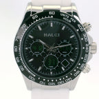 Halei Dual Time Sport 40 mm – Analog + Digital, Luminex Light, Alarm, Fast UK Delivery