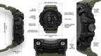 Activa Rugged Olive Green Digital Sports Watch – Military Style, Shock‑Resistant, 50M Water Resistant