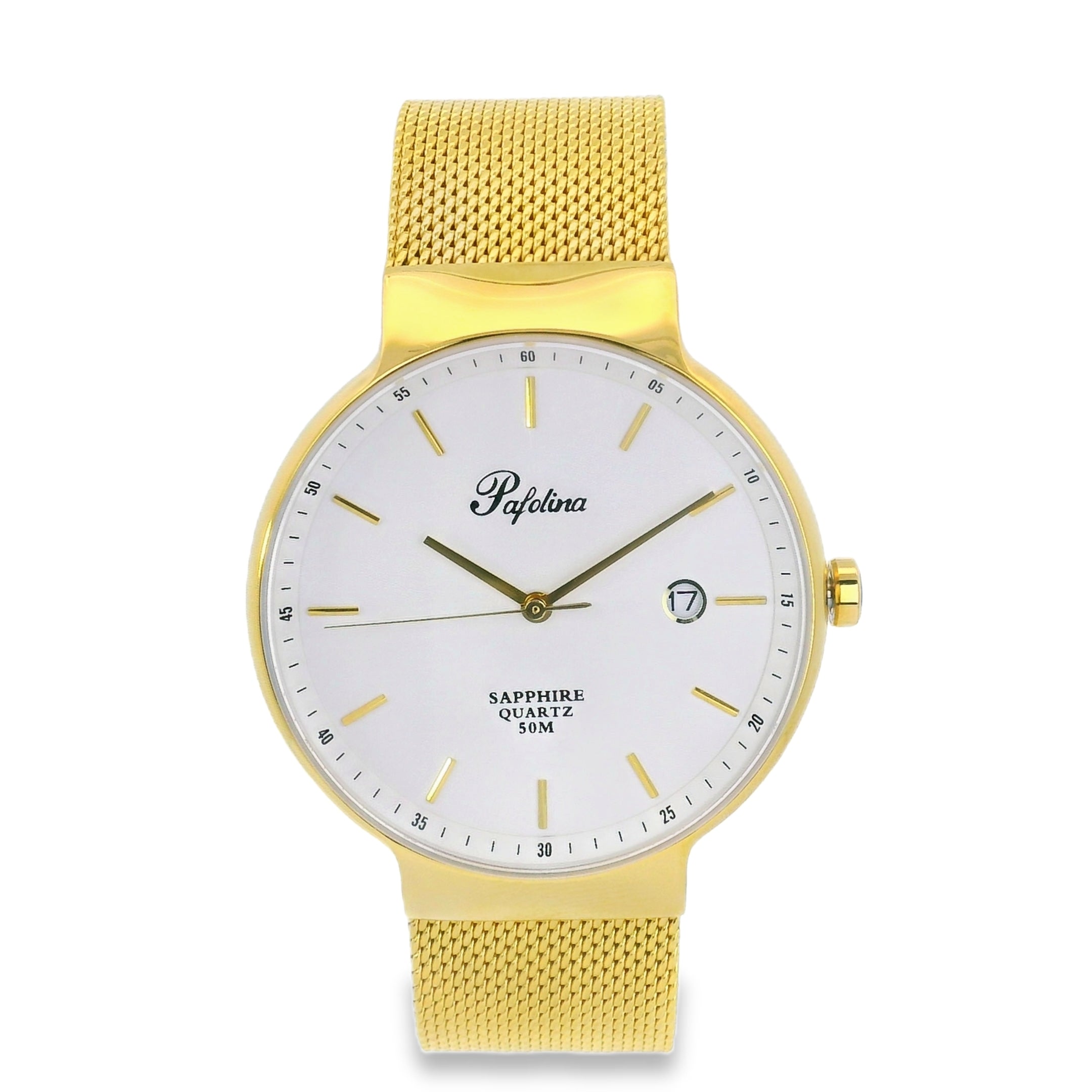 Pafolina Watch Minimalist – Scratch-resistant Sapphire Crystal Mesh Edition 40mm