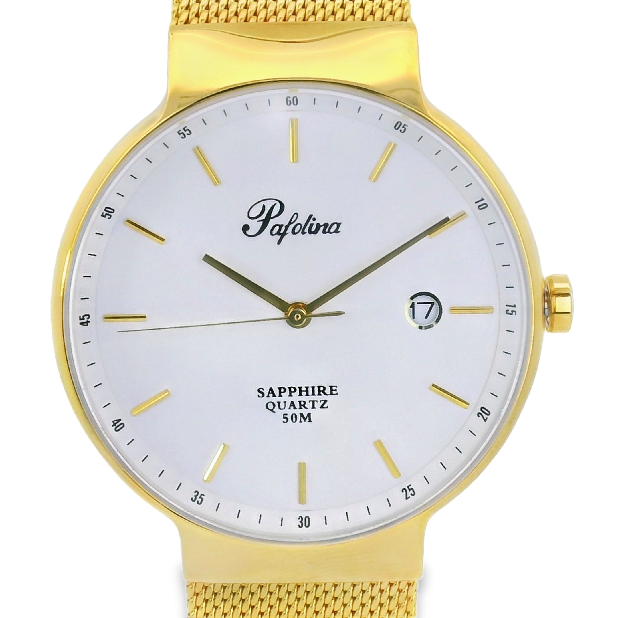 Pafolina Watch Minimalist – Scratch-resistant Sapphire Crystal Mesh Edition 40mm