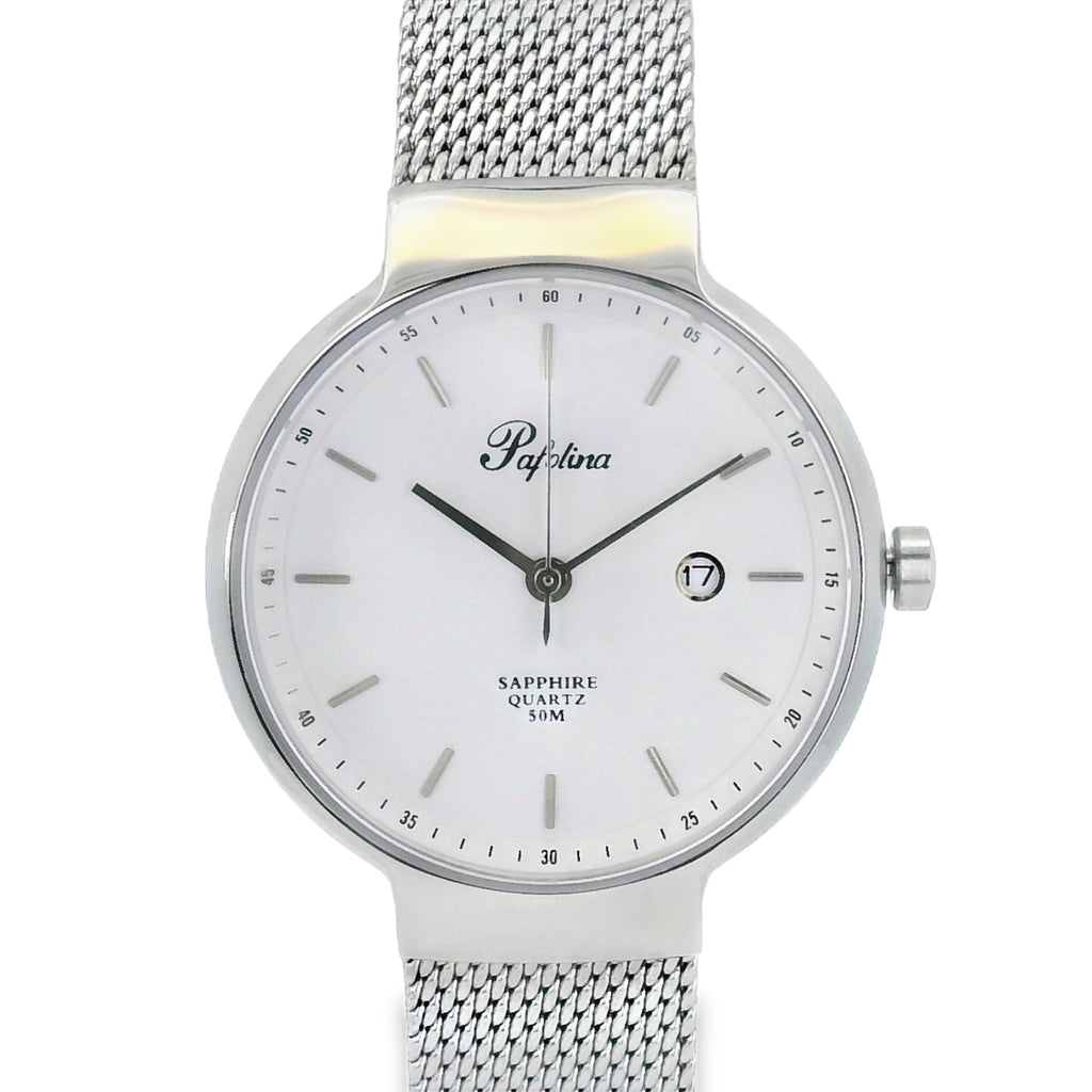 Pafolina Watch Minimalist – Scratch-resistant Sapphire Crystal Mesh Edition 30mm