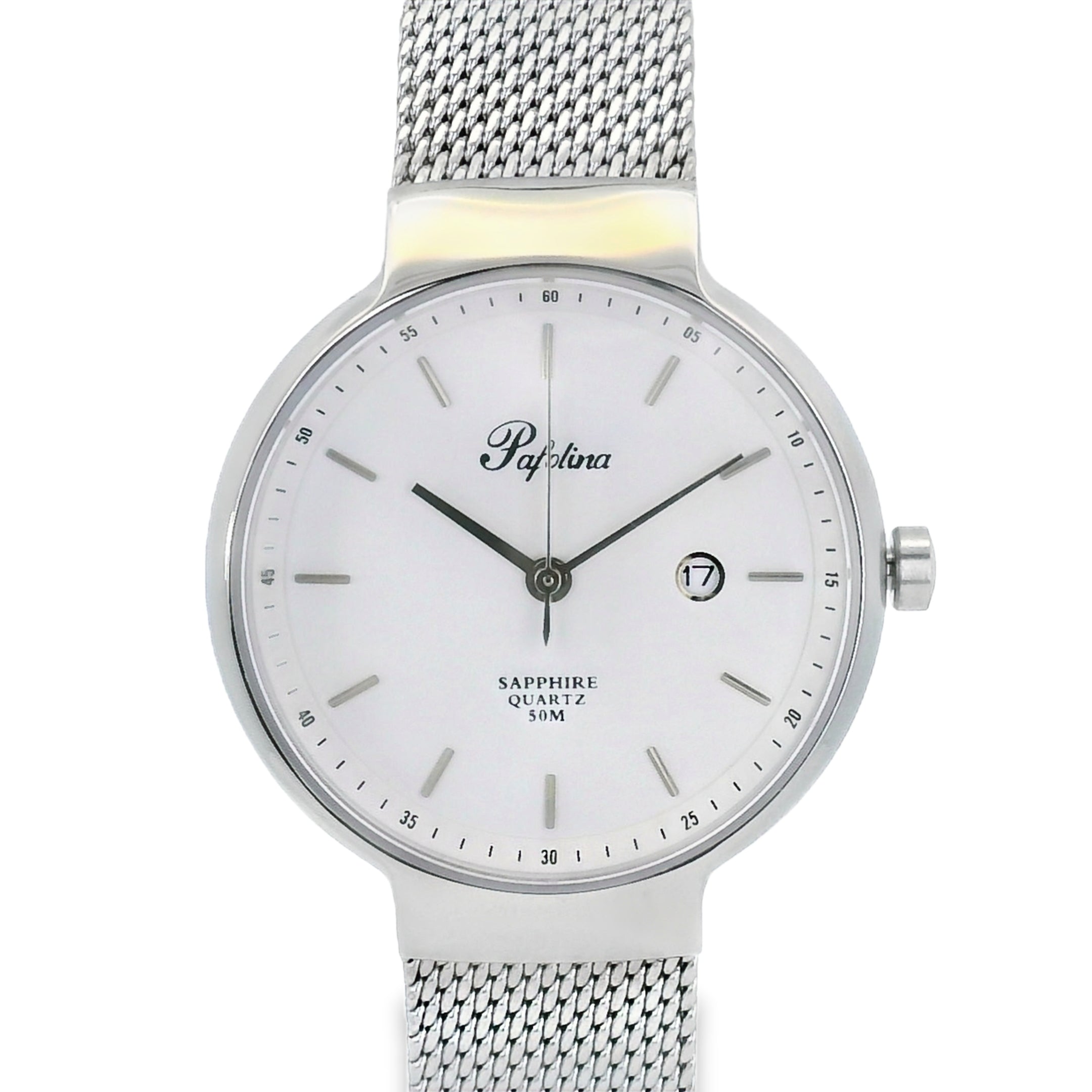 Pafolina Watch Minimalist – Scratch-resistant Sapphire Crystal Mesh Edition 30mm