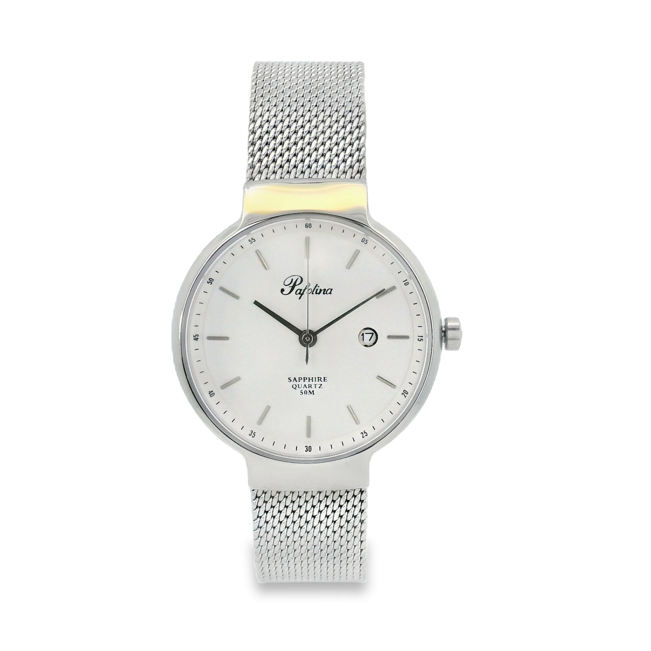 Pafolina Watch Minimalist – Scratch-resistant Sapphire Crystal Mesh Edition 30mm