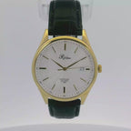 Pafolina Elegant Sapphire Quartz – Classic White Dial Gold & Black 40mm
