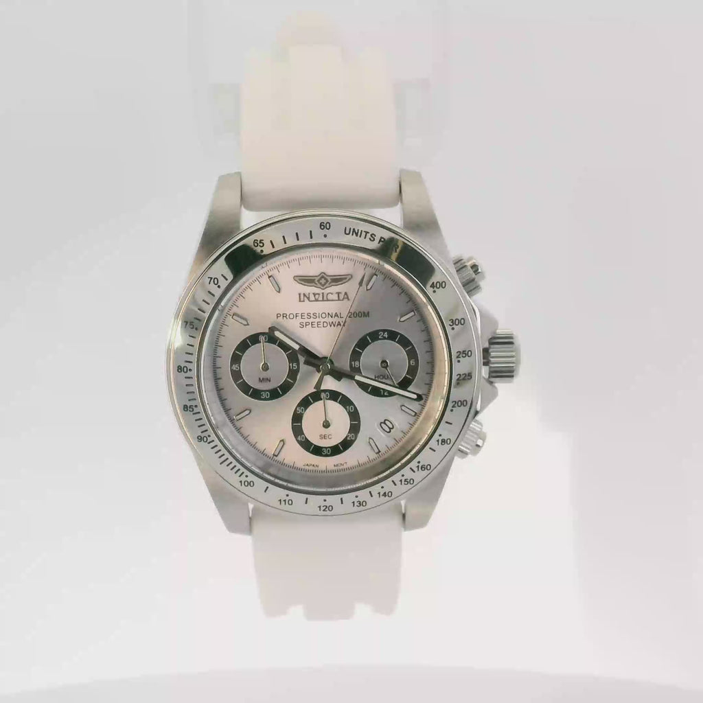 Invicta Speedway Montecarlo 40 mm White – Chronograph, 200 m Water Resistant, Fast UK Delivery