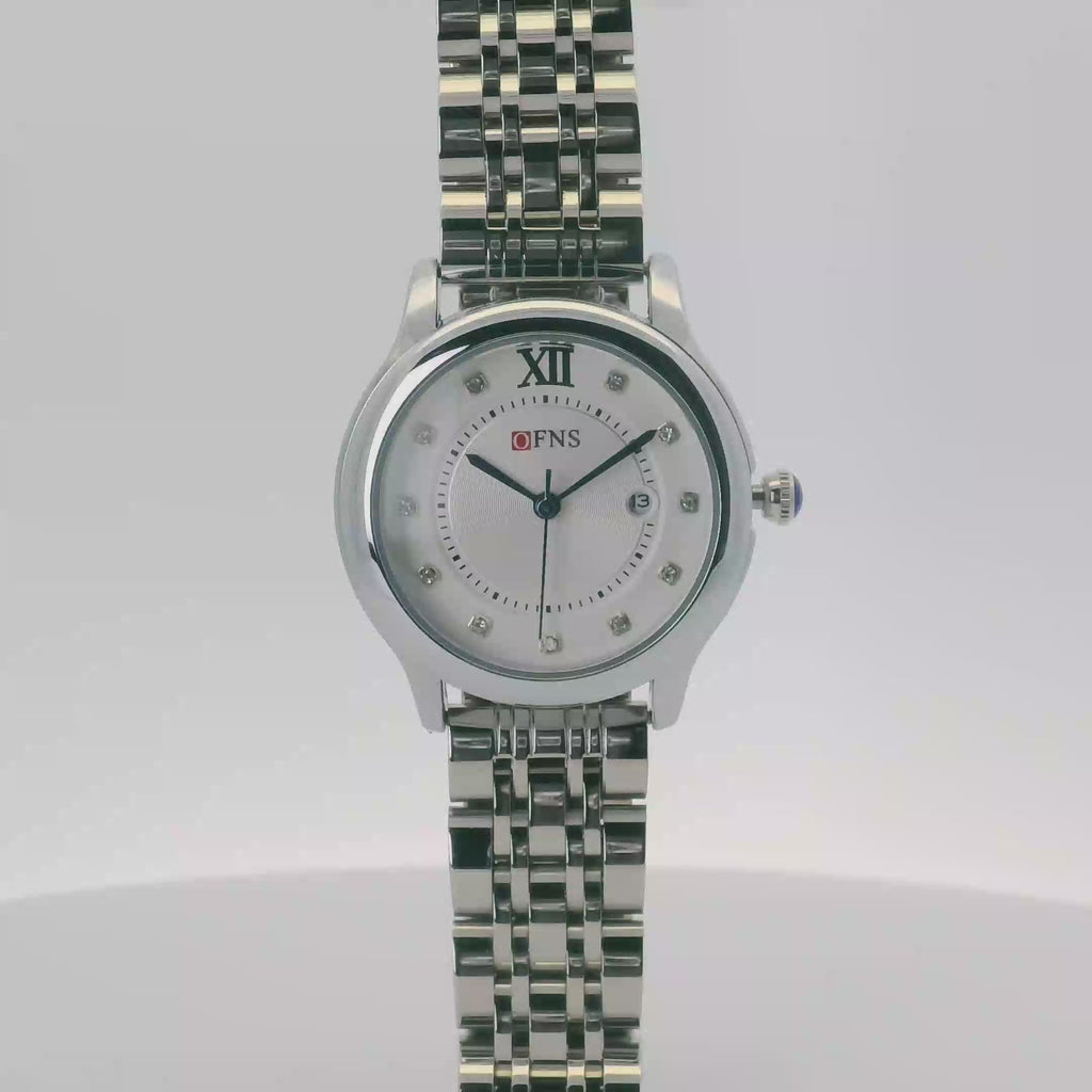 OFNS 1513 Elegant Ladies Quartz Watch Rose Gold-Tone 33mm