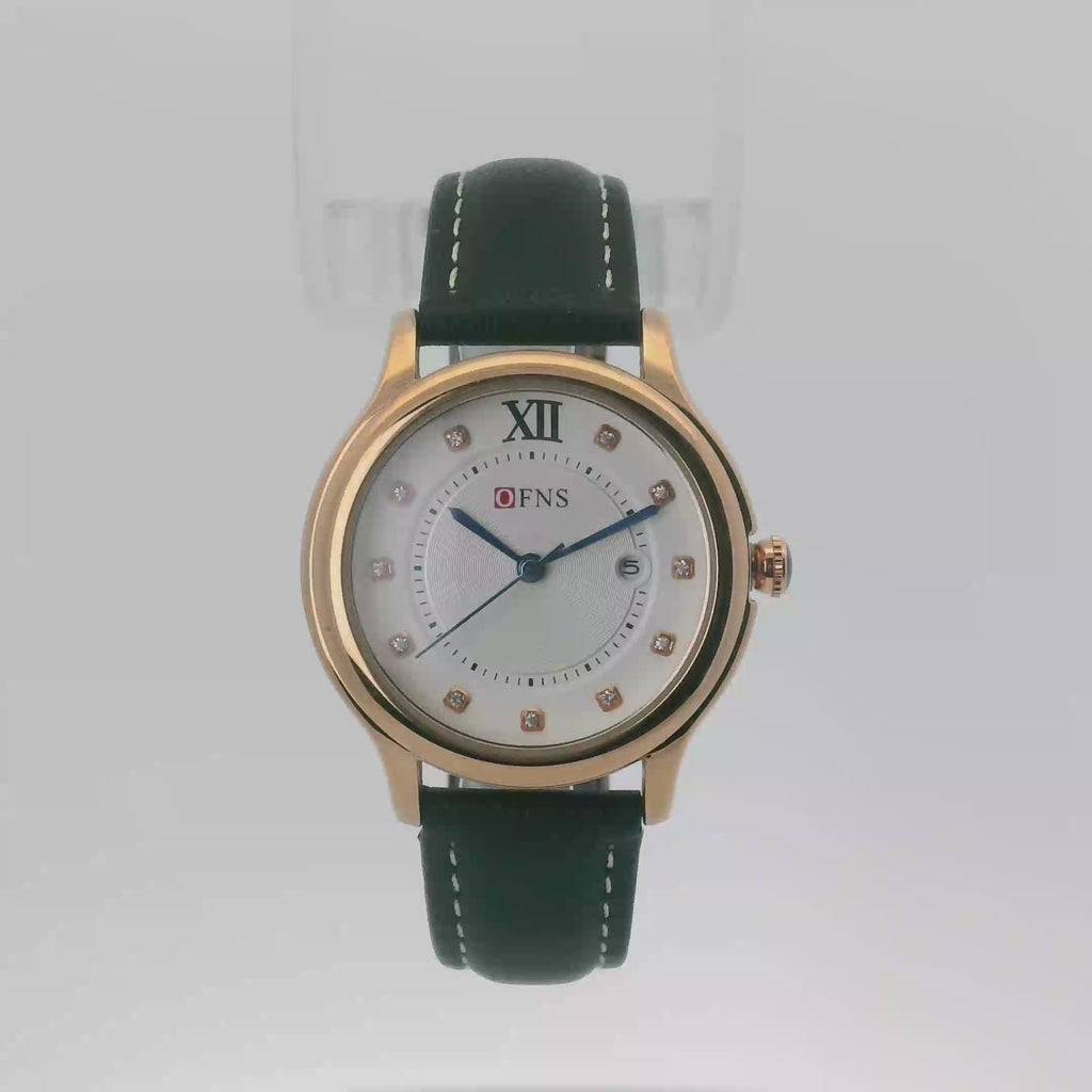 OFNS WS100WLG Elegant Ladies Quartz Watch Rose Gold-Tone 35mm