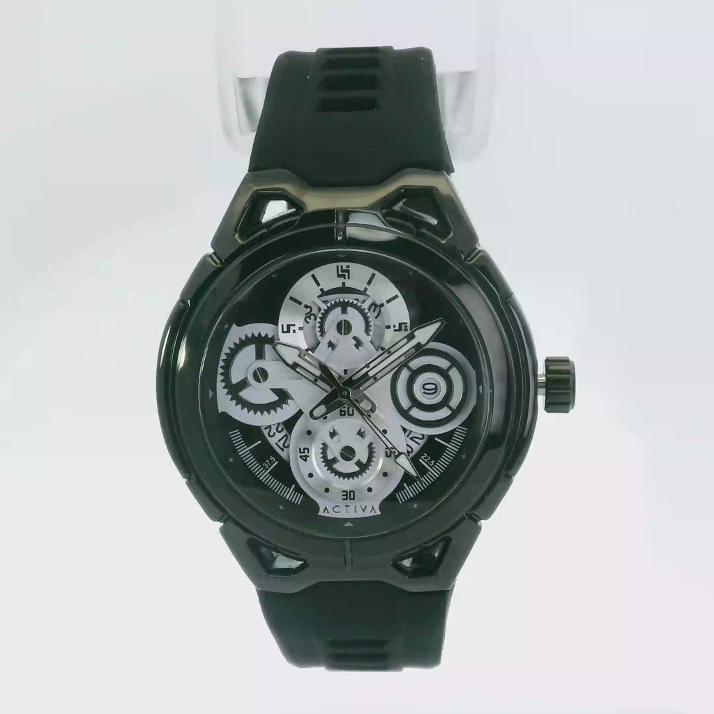 Invicta Activa Drift X 44 mm Black – Quartz Stainless Steel Watch, 100 m Water Resistant, Sport Dial