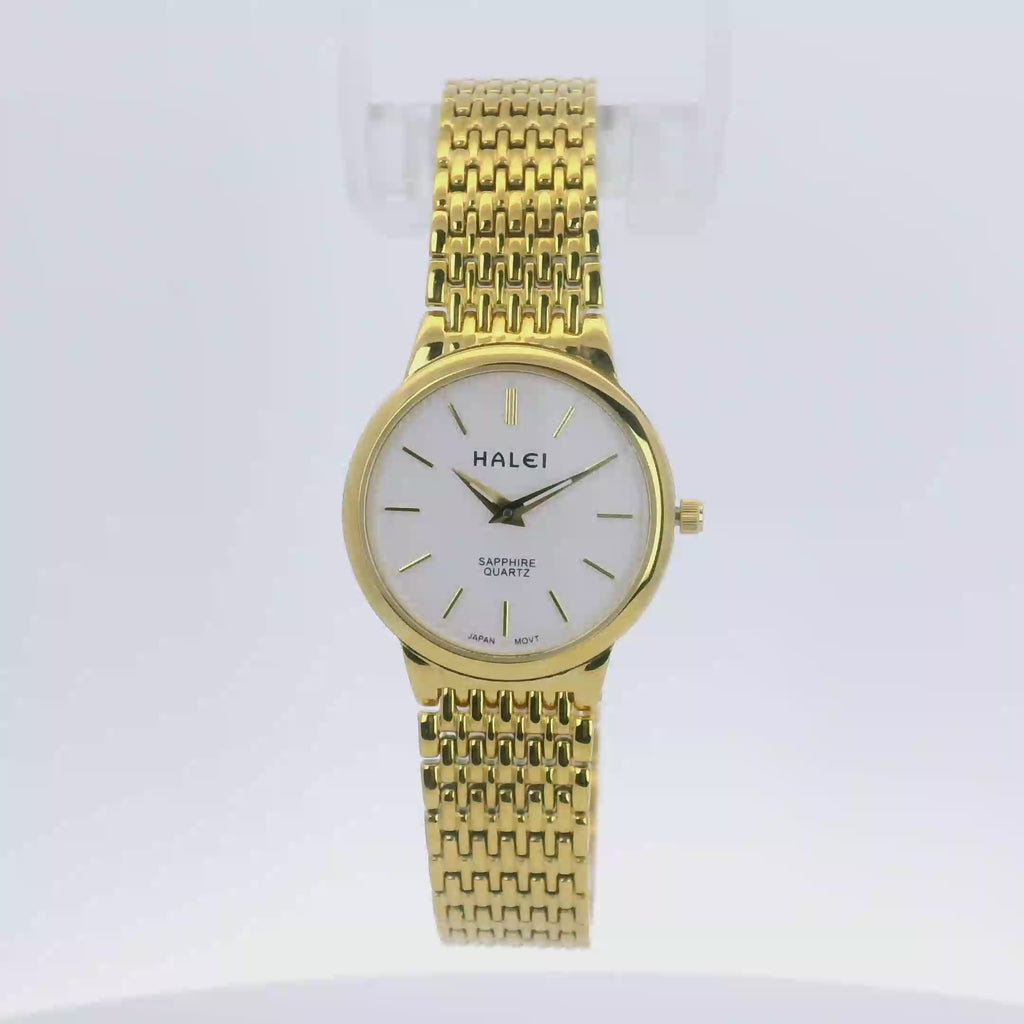 Halei Quartz Stainless Steel Sapphire Watch 28mm