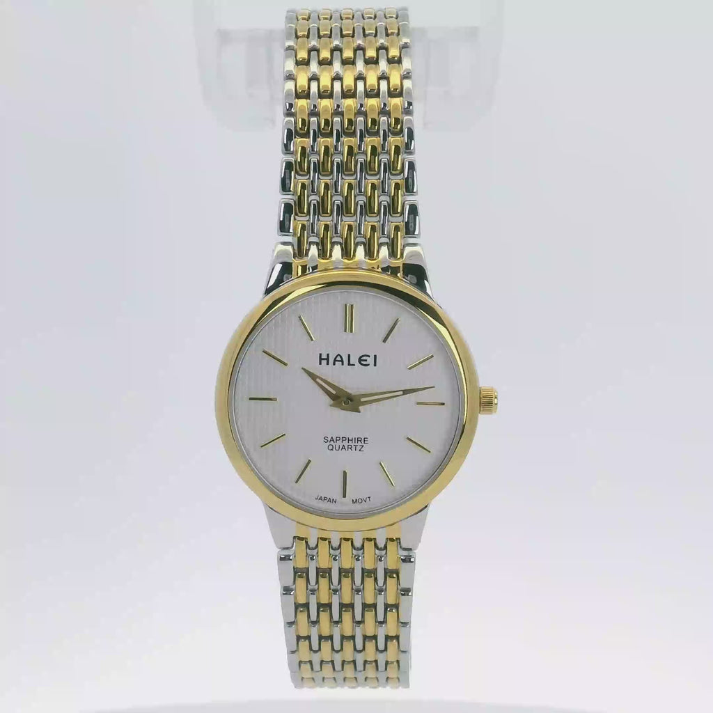 Halei Quartz Japanese Movement Stainless Steel Sapphire Watch 28mm