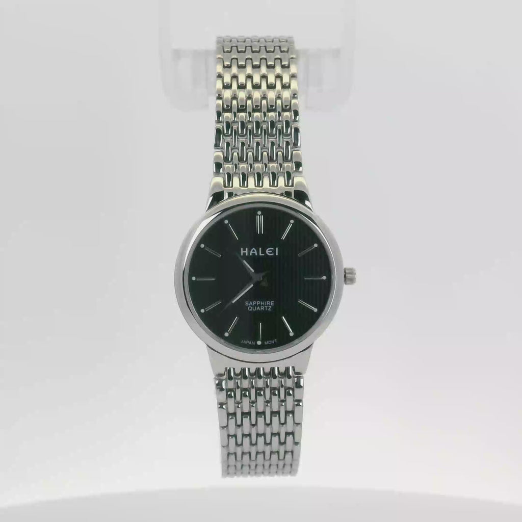 Halei Quartz Japanese Movement Stainless Steel Sapphire Watch 28 mm