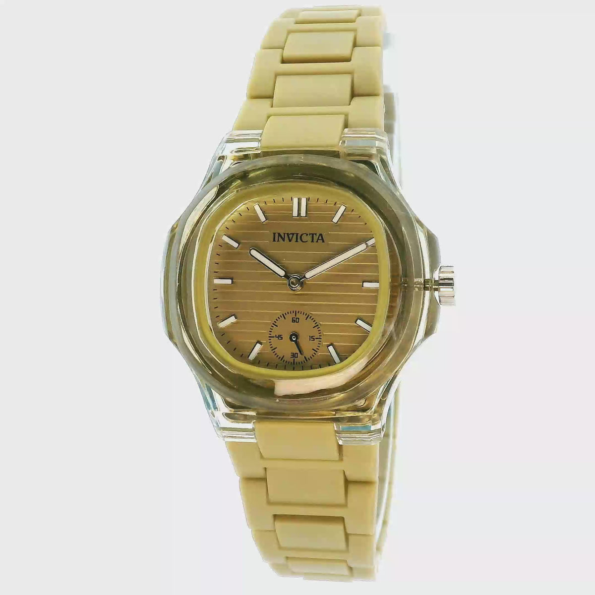 Invicta Celestial Lady 34.8mm Khaki and Transparente Tone case