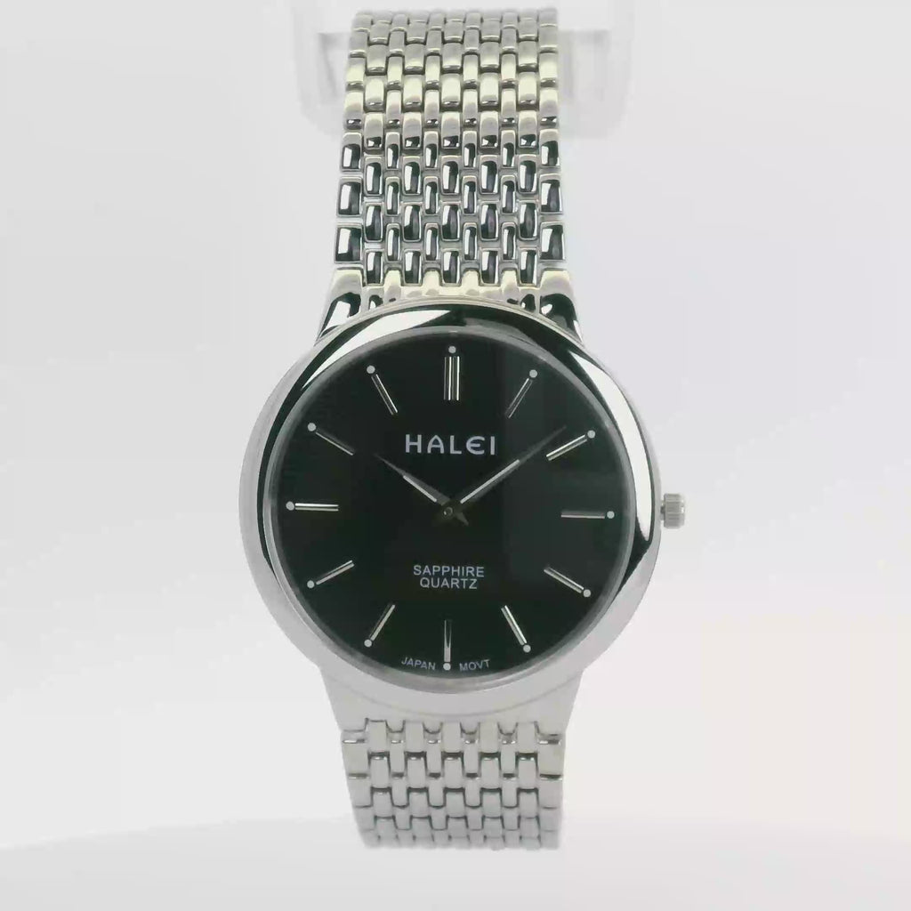 Halei Quartz Japanese Movement Stainless Steel Sapphire Watch 41 mm